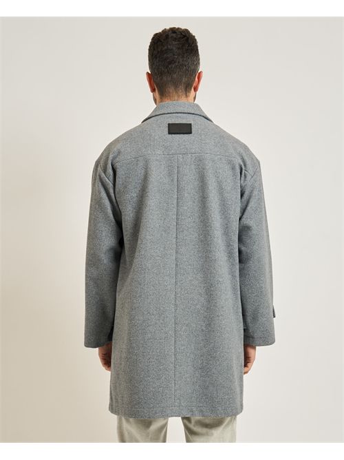 Cappotto uomo Richmond X con chiusura a scomparsa RICHMOND X | UMA25026CPGREY DARK